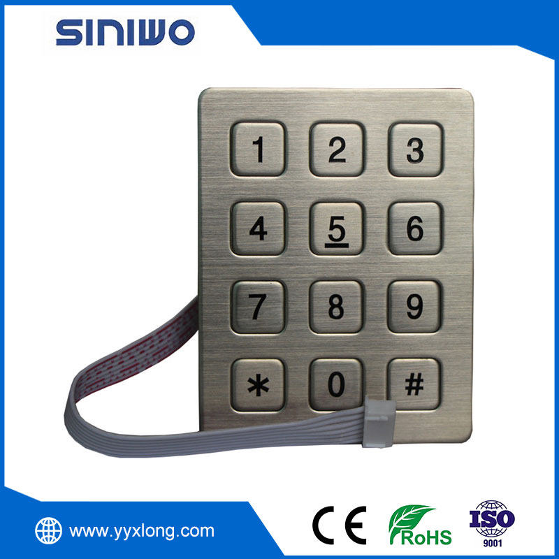 3x4 Ordo numerorum Industrial Keypad