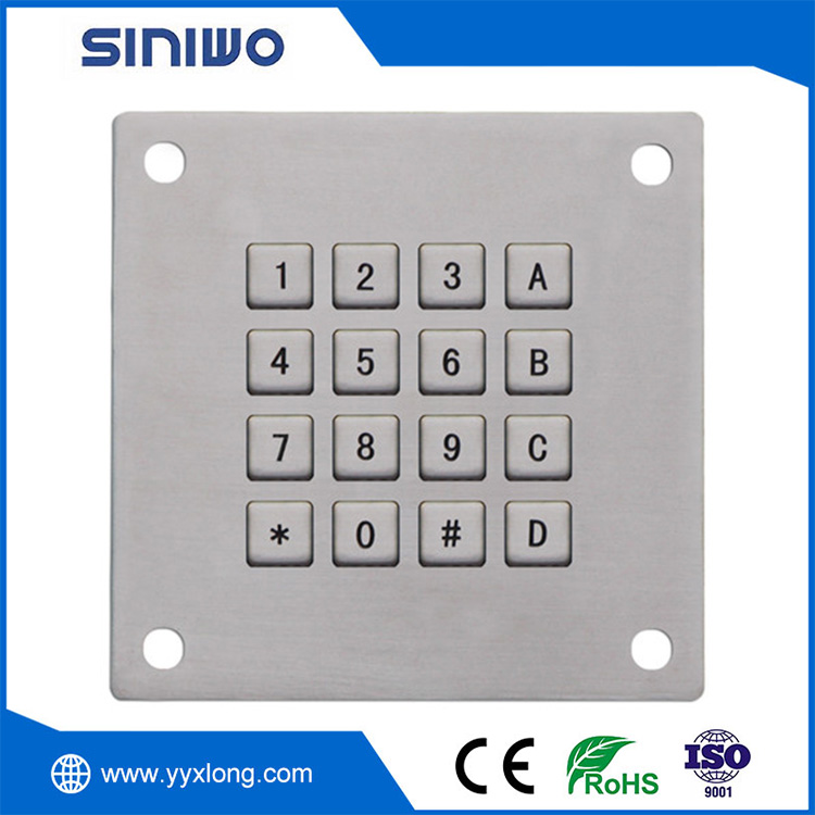 Industrial IMPERVIUS Steel Keypad